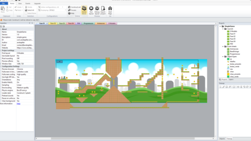 MarioStyle Game [Template Platformer - Construct 2]