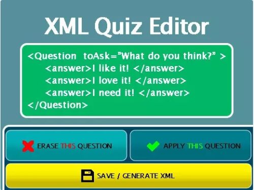 XML Quiz Editor