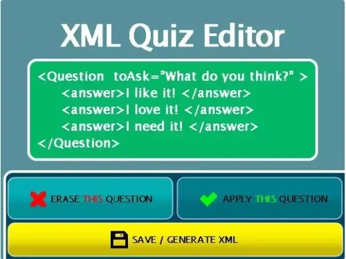XML Quiz Editor